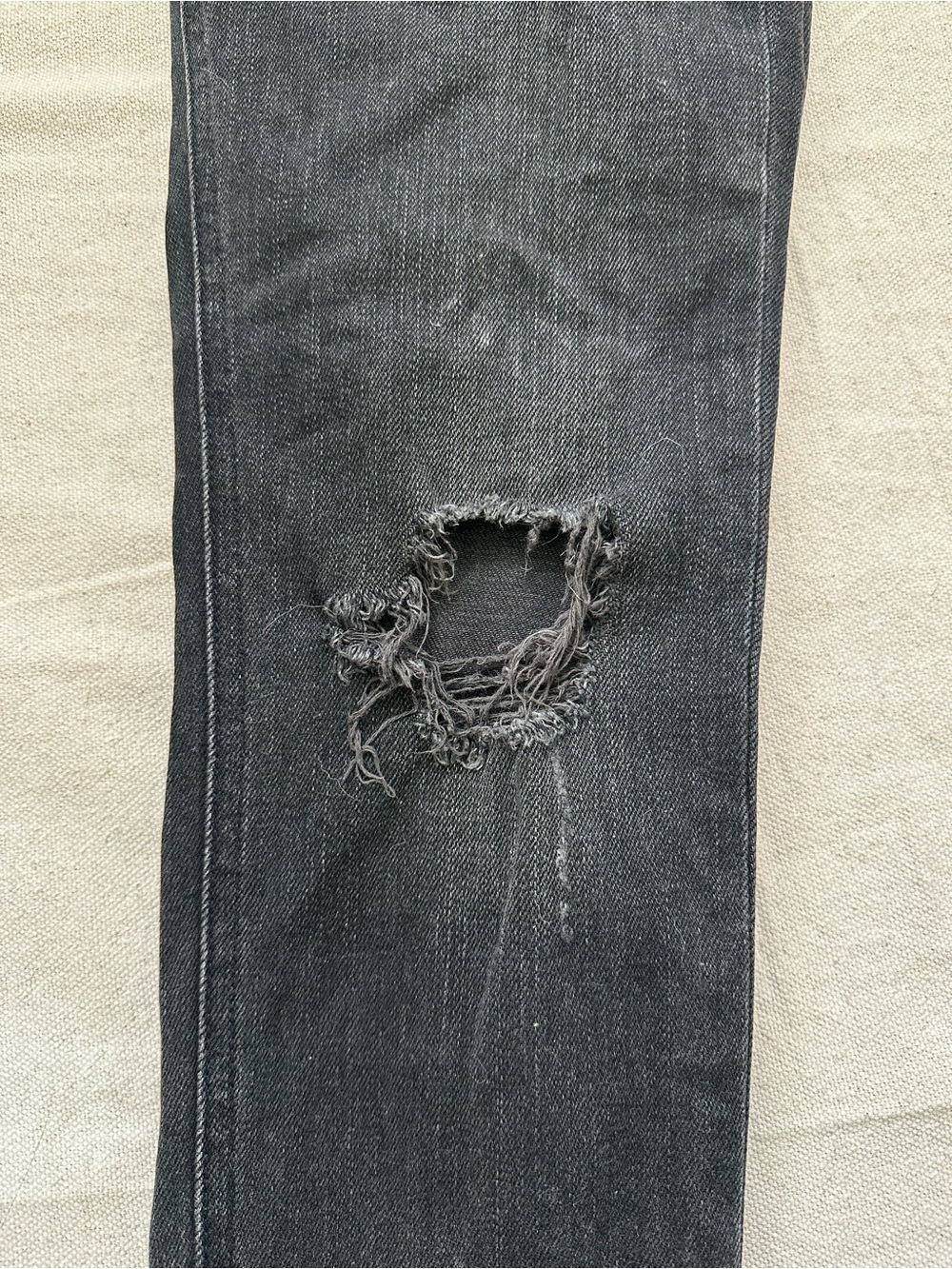 rag & bone / JEAN for Intermix Skinny Jeans Size 27 Black Distressed - Picture 12 of 16